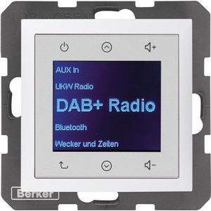 Berker BERK Radio Aanraking (DAB+, FM, Bluetooth), Radio, Wit