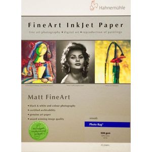 Hahnemuhle - Photo Rag 308g - A3 - 25 Vel - 100% Katoen