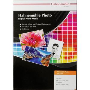 Hahnemühle - Photo Matt Fibre 200g - Fotopapier - A4 - 25 Vel