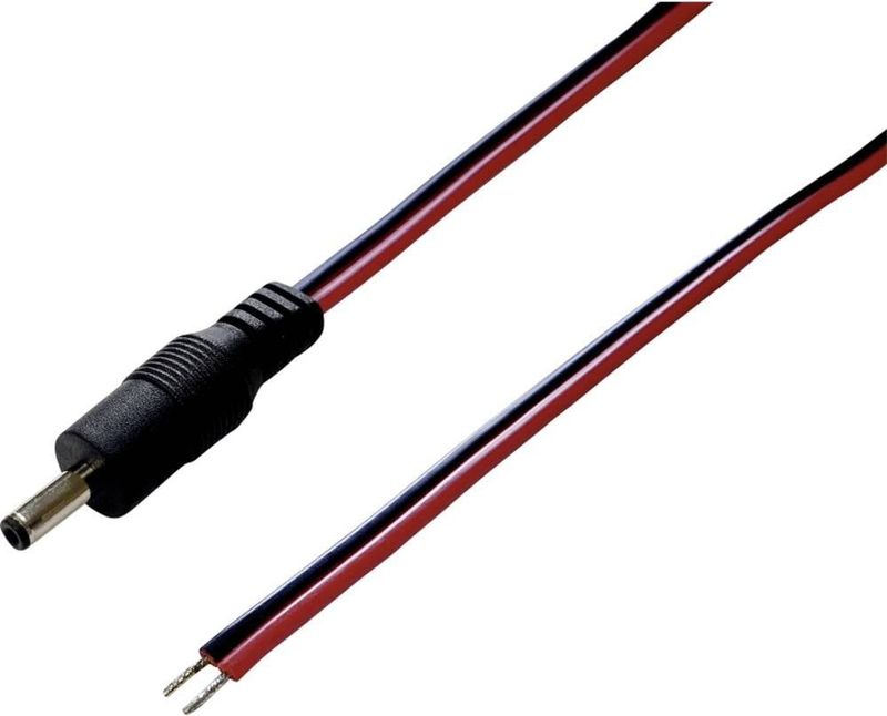 BKL Electronic Laagspannings-aansluitkabel Laagspanningsstekker - Open kabeleinde 4 mm 1.7 mm 1.7 mm 2.00 m 1 stuk(s)