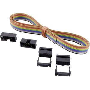 BKL Electronic 10122103 Pinconnectorset Met trekonlasting Rastermaat: 2.54 mm Totaal aantal polen: 10 Aantal rijen: 2 1