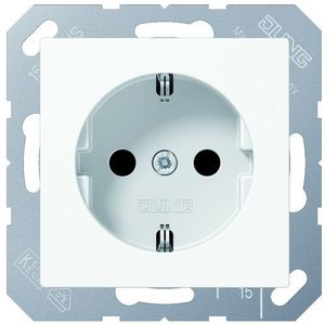 Jung A 1520 WW Schuko Stopcontact, 16 A 250 V Serie A, Alpinewit