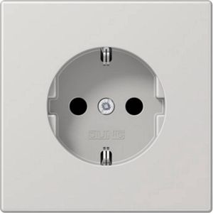 Jung - schuko Steckdose, 16 a 250 v , Duroplast, Serie ls, lichtgrau LS1520LG