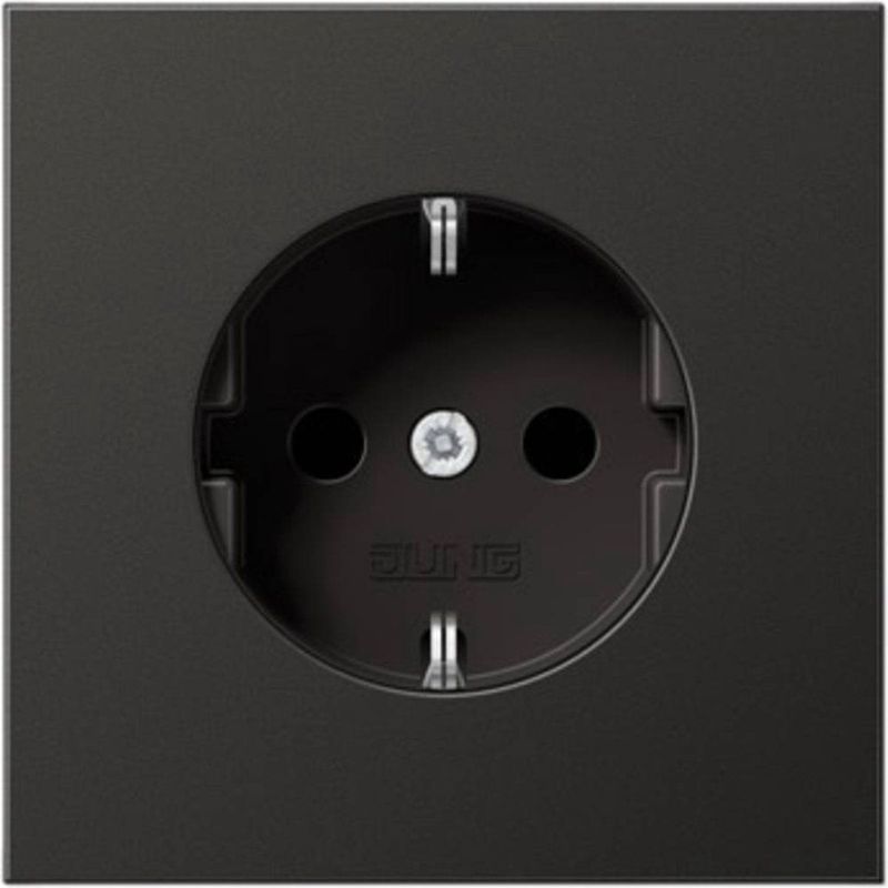 JUNG - AL 1520 AN - Inbouwstopcontact - Gelakt Aluminium - 250 V - 16 A