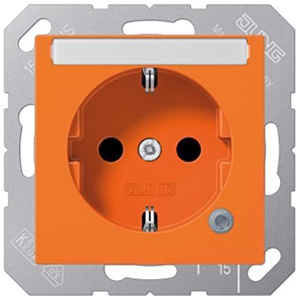 JUNG - Wandcontactdoos 1f of glz AS UP w.BS IP20 - Stopcontacten