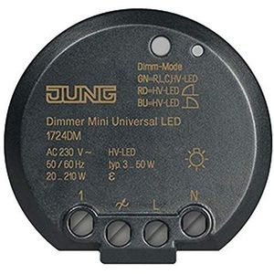 Jung Dimmer Mini Universal 1724 DM LED Phas.aan/afsnijden dimmer 4011377158733