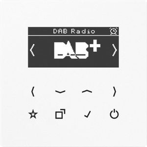 JUNG Slimme radio DABLSWW DAB+, Radio, Wit