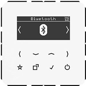 JUNG Slimme radio DABCDBTWW DAB+ w. Bluetooth (DAB+, FM, Bluetooth, WiFi), Radio, Wit