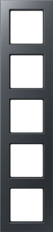 Jung - A550 Vijfvoudig - Antraciet - Thermoplastisch