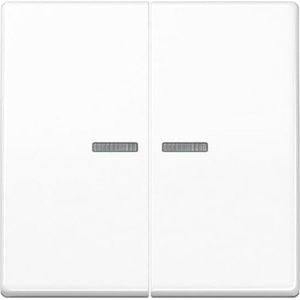 JUNG, Lichtschakelaars + Stopcontacten, HOME Druktoets 2-voudig BTA17102WW