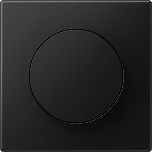 Jung LS990 afdekking draaidimmer Mat zwart