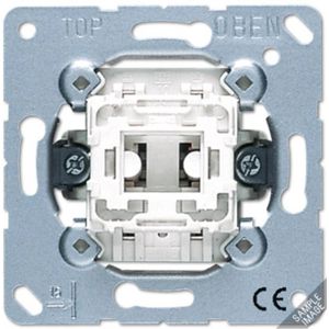 JUNG - 534 U - Drukknop - Zilver - Geschikt voor 250 V - 10 A