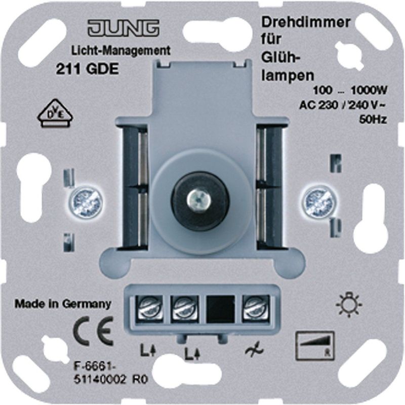 Jung Lichtmanagement Dimmer - 211GDE - E2G5W