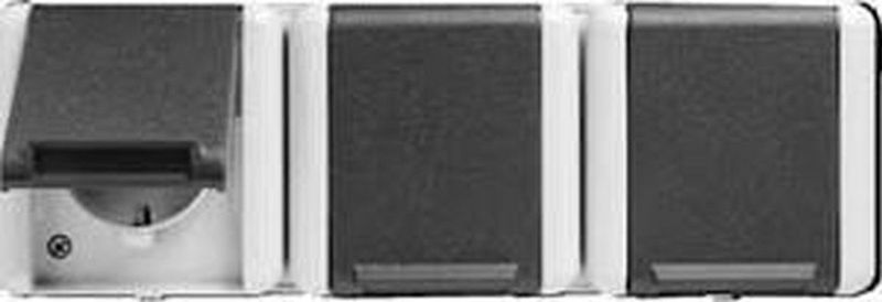 Jung WG800 Wandcontactdoos (WCD Schakelmateriaal) - 8230W - E2U5M