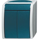 Abb Busch-Jaeger - Ocean Installatieschakelaar - Blauwgroen - Kunststof - IP44