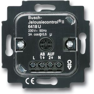 Busch-Jaeger Inbouw basis blind inzetstuk 6418U voor 6430 + 6456 + 6457, Knoppen + Schakelaars, Zilver