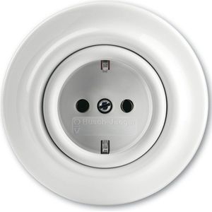 Busch-Jaeger - Stopcontactinzet - Wit - Porselein - 20 EUJ-64