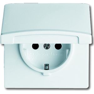 Busch-Jaeger - Schuko Wandcontactdoosinzet - Alpine Wit - Kunststof - IP44
