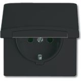 Busch-Jaeger - Schuko Wandcontactdoosinzet - Antraciet - Kunststof