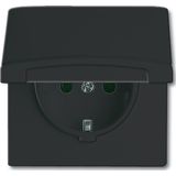 Busch-Jaeger - Schuko Wandcontactdoosinzet - Antraciet - Kunststof