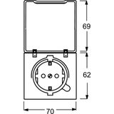 Busch-Jaeger, Stopcontacten, Schuko fitting inzetstuk