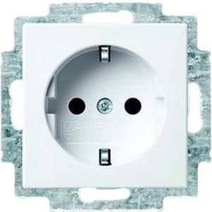 Busch-Jaeger - SCHUKO Stekkerdoos - Alpine Wit - Kunststof - Inbouw