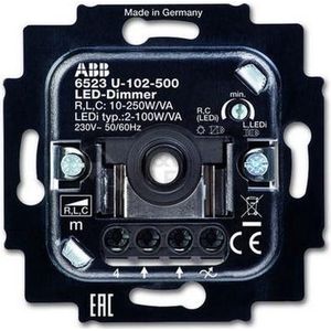 ABB Busch-Jaeger 6523U-102-500 LED Dimmer - 230V - fase aansnijding - 2W-100W