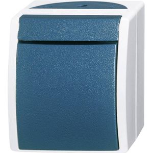 Busch-Jaeger Wippschalter gr bl-gn mt ocean AP IP44 2p 1f 10AX 2601 2W-53