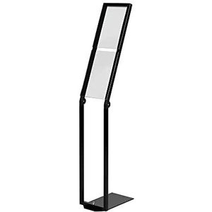 Infodisplay ""Construct-Black"" informatiestandaard van aluminium met 2 overlappende DIN A4