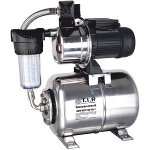 T.I.P. HWW INOX 1300 Plus F + Filter - Hydrofoorpomp - 4350l/u - Startklaar Pakket - Tank 22L - RVS - 1200W