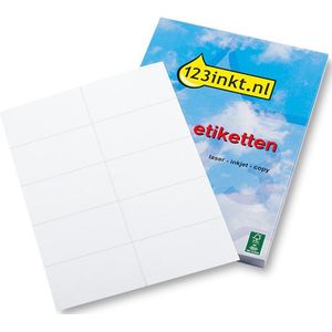 123inkt universele etiketten A4 105 x 57 mm wit (1000 etiketten) FSC® Mix Credit