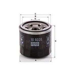 Oliefilter MANN-FILTER W 6026