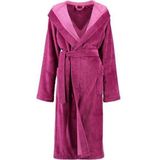 Cawo Dames Badjas met Capuchon - Beere