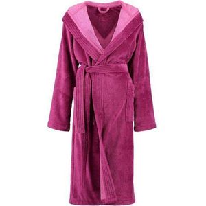 Cawo Dames Badjas met Capuchon - Beere