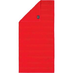 CAWÖ Noblesse² Uni Badhanddoek - Rood - 50x100