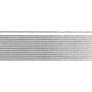 5 x Knorr prandell Wachsstreifen 2mmx20cm silber VE=15 Stück