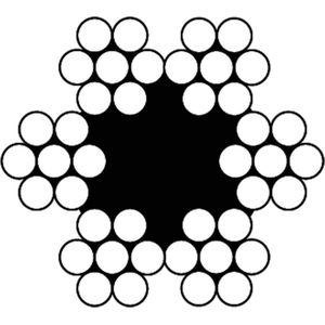 DX - Staalkabel 607 - Verzinkt - 5 mm - 75 meter