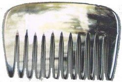 Golddachs Hoorn Afro kam 10 cm