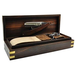 Golddachs - Scheermesjes - Houten Box - Beige - Bamboe