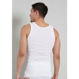 Tanktops - Wit - Ronde Halslijn - Slim Fit