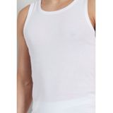 Tanktops - Wit - Ronde Halslijn - Slim Fit