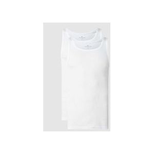 Tanktops - Wit - Ronde Halslijn - Slim Fit
