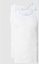 Tanktops - Wit - Ronde Halslijn - Slim Fit