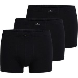 TOM TAILOR heren boxer kort (3-pack), zwart
