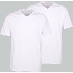 CECEBA Maverick American T-shirt - 2-pack - V-hals - Wit
