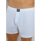 CECEBA Boxershorts CECEBA Herren Boxershort weiß uni 2er Pack (2-St)