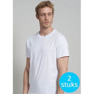 CECEBA Maverick American T-shirt - 2-pack - ronde hals - Wit