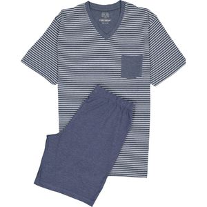 Ceceba +size Shortama met Strepen Blauw