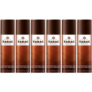 Tabac® Original | Deo Anti Transpirant Spray | 6 x 200 ml Voordeelverpakking