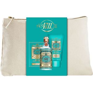 4711 Geuren Echt Kölnisch Wasser Cadeauset Eau de Cologne Spray 50 ml + Douchegel 50 ml + 10x verfrissende doekjes 1 Stk. (€ 14,33 / 1 stuks)